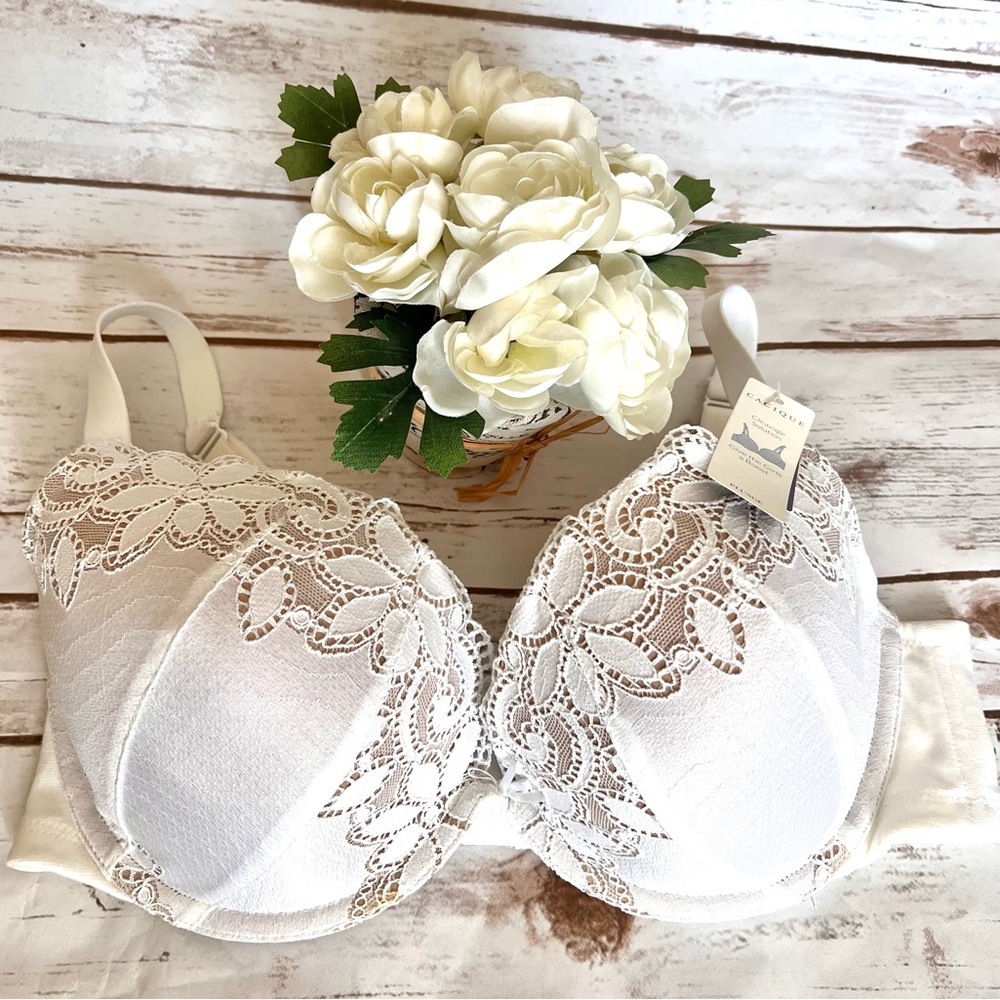 Lane Bryant Cacique Cleavage Solution Boost Plunge Bra 40C New